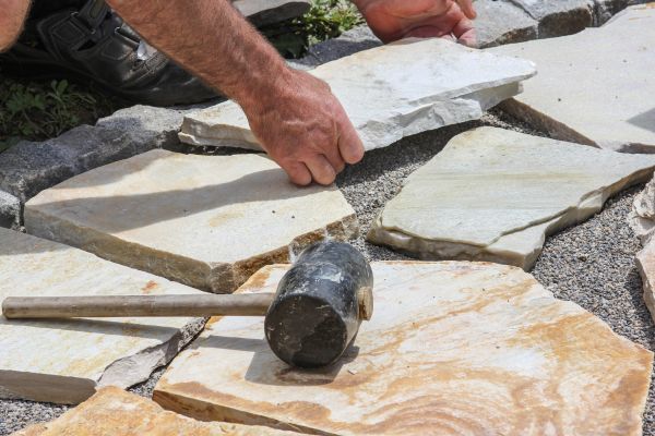 Stone Sidewalk Installation in Kirkland